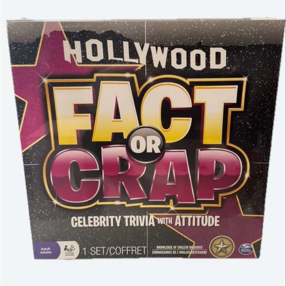 2/$50 NEW Hollywood Fact or Crap Celebrity Trivia Game